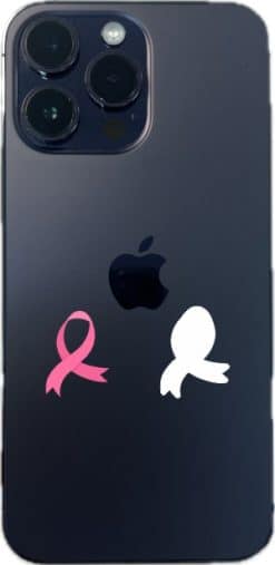 StickerTalk Breast Cancer Awareness Ribbon Sticker, 0.75 inches by 1 inches