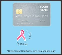 StickerTalk Breast Cancer Awareness Ribbon Sticker, 0.75 inches by 1 inches