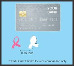 StickerTalk Breast Cancer Awareness Ribbon Sticker, 0.75 inches by 1 inches