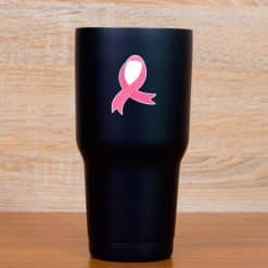StickerTalk Breast Cancer Awareness Ribbons Sticker, 3 inches by 1.5 inches