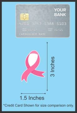 StickerTalk Breast Cancer Awareness Ribbons Sticker, 3 inches by 1.5 inches