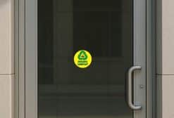 StickerTalk Organic Compost Sticker, 5 inches by 5 inches