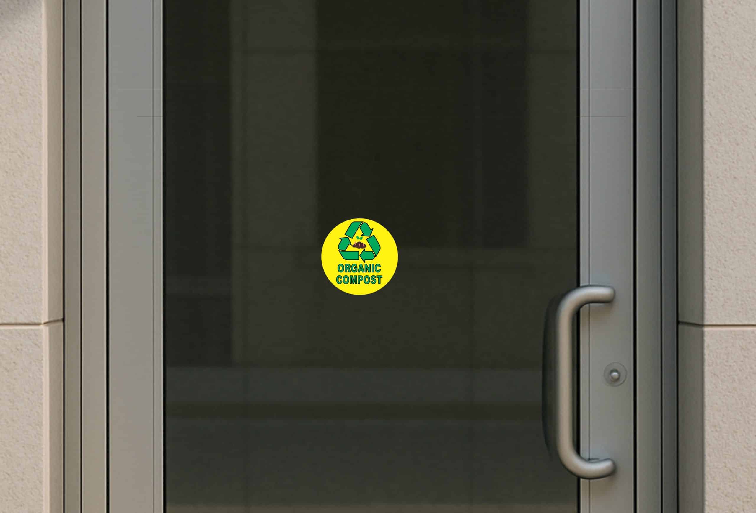 StickerTalk Organic Compost Sticker, 5 inches by 5 inches