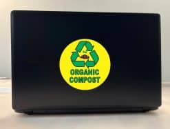 StickerTalk Organic Compost Sticker, 5 inches by 5 inches