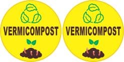 StickerTalk Vermicompost Sticker, 3 inches by 3 inches