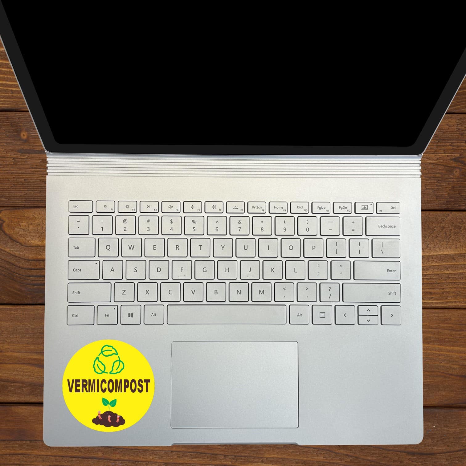 StickerTalk Vermicompost Sticker, 3 inches by 3 inches