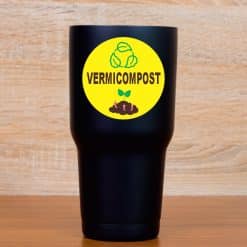StickerTalk Vermicompost Sticker, 3 inches by 3 inches