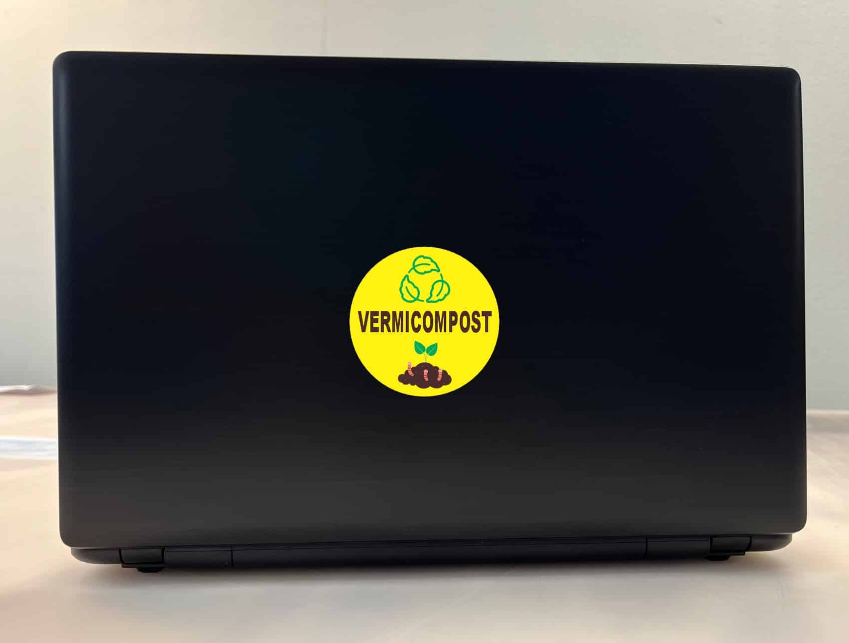 StickerTalk Vermicompost Sticker, 3 inches by 3 inches