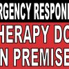 StickerTalk Emergency Responders Therapy Dog Sticker, 5 Inches by 3 Inches
