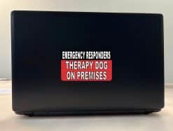 StickerTalk Emergency Responders Therapy Dog Sticker, 5 Inches by 3 Inches