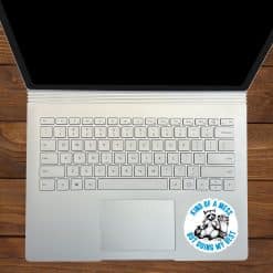 StickerTalk Kind of a Mess Raccoon Stickers, 3 Inches by 3 Inches
