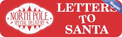 StickerTalk Letters to Santa Red Magnet, 10 inches by 3 inches