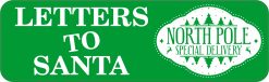 StickerTalk Letters to Santa Green Magnet, 10 inches by 3 inches