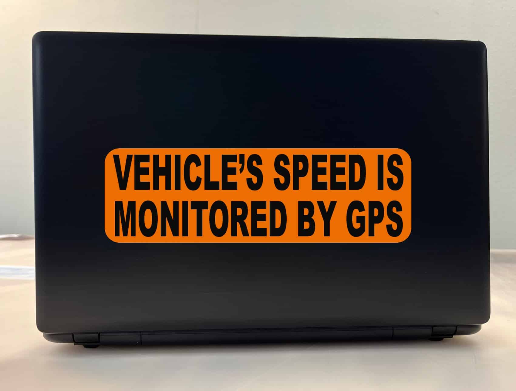 StickerTalk Vehicle Speed GPS Monitored Sticker, 10x3 inches