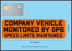 StickerTalk Company Vehicle GPS Magnet, 10 inches by 3 inches