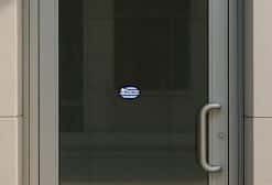 StickerTalk Argostoli Greece Flag Sticker, 4 inches by 2.5 inches