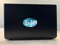 StickerTalk Sea Day Sticker, 4 inches by 2.5 inches