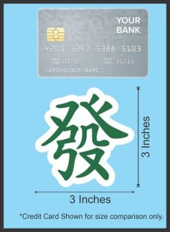 StickerTalk Fa Chai Chinese Lucky Sticker, 3 inches by 3 inches
