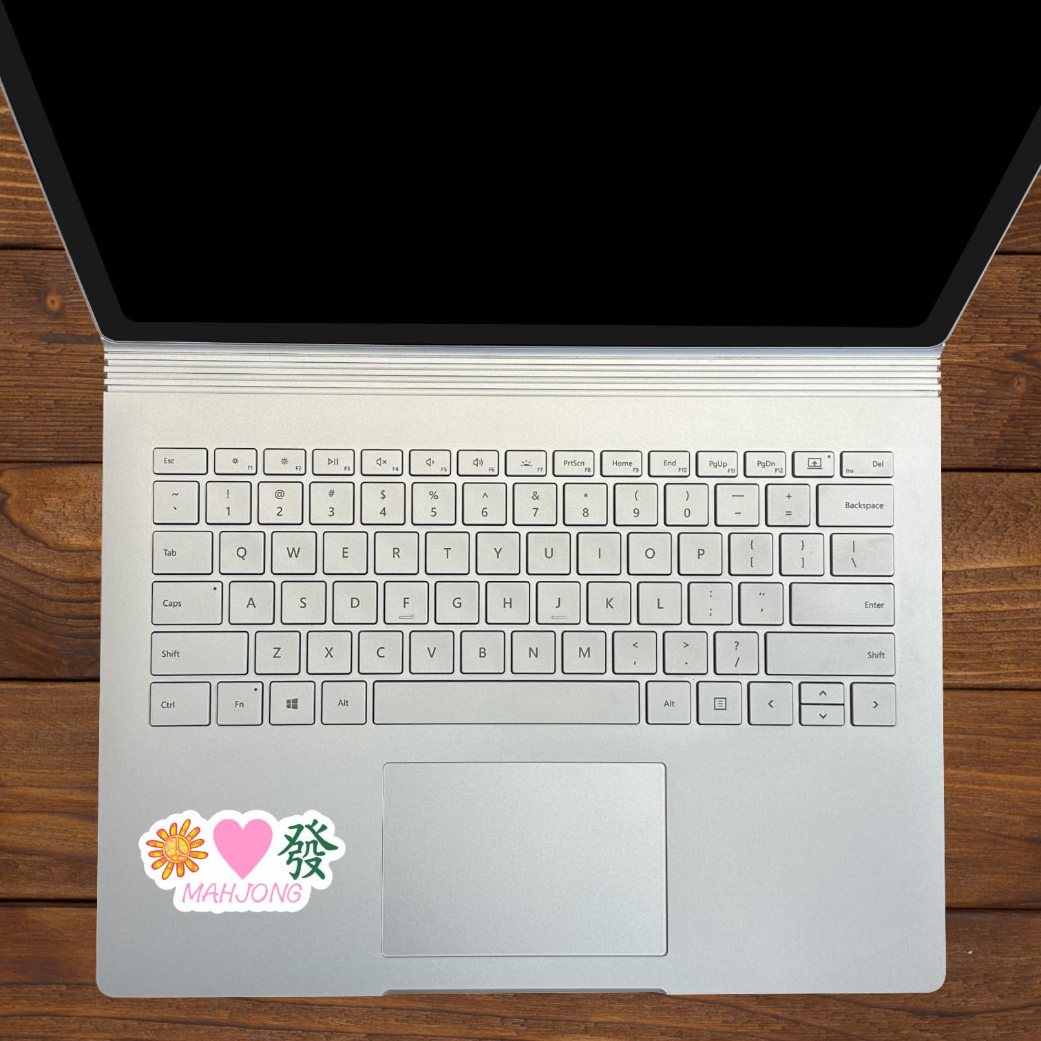 StickerTalk Mahjong Peace Flower Stickers, 3 inches by 1.5 inches
