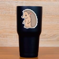 StickerTalk Hedgehog Pair Sticker, 2.5 inches by 3 inches
