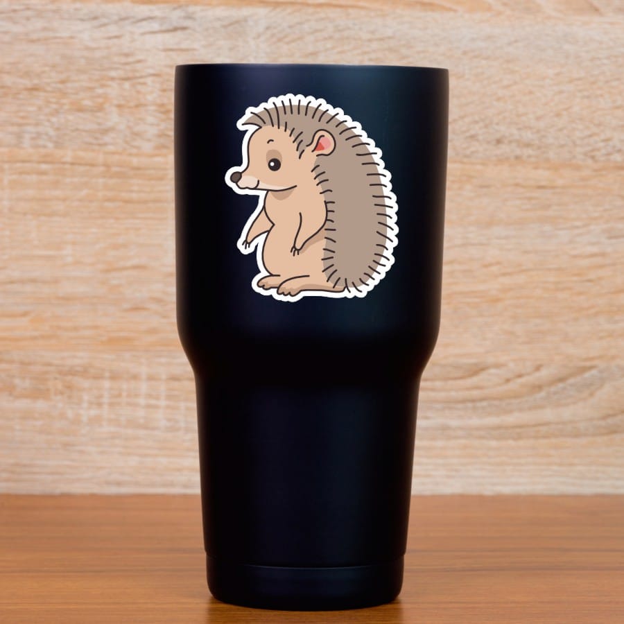 StickerTalk Hedgehog Pair Sticker, 2.5 inches by 3 inches