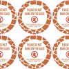 StickerTalk Do Not Bang on Glass Sticker, 2 inches by 2 inches