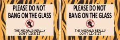 StickerTalk Do Not Bang on the Glass Sticker, 3 Inches by 2 Inches