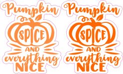 StickerTalk Pumpkin Spice Sticker, 2.5 inches by 3 inches