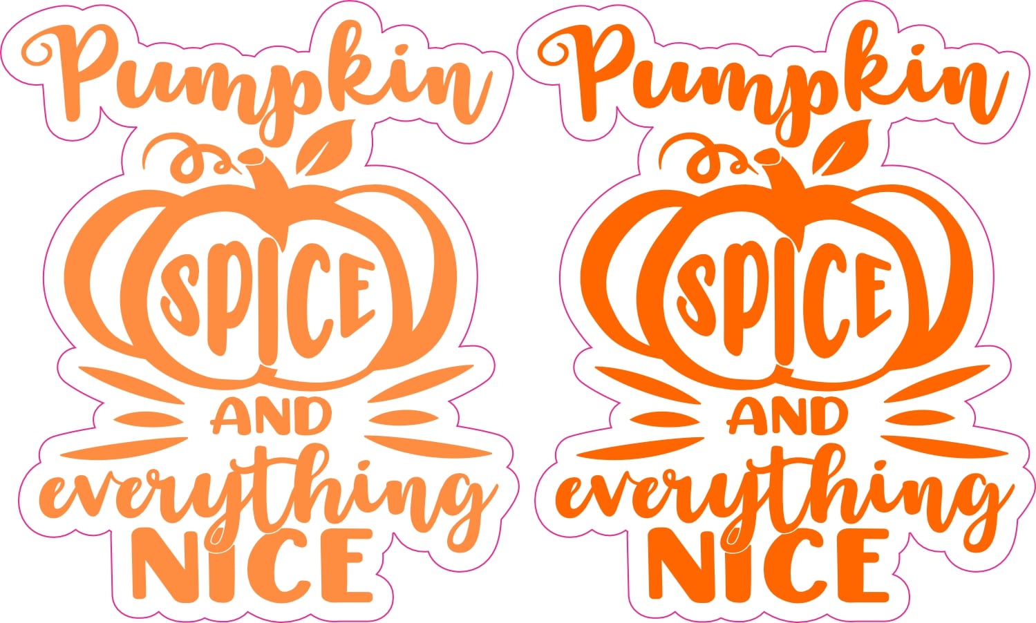 StickerTalk Pumpkin Spice Sticker, 2.5 inches by 3 inches