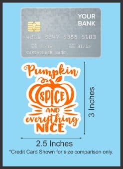 StickerTalk Pumpkin Spice Sticker, 2.5 inches by 3 inches