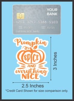 StickerTalk Pumpkin Spice Sticker, 2.5 inches by 3 inches