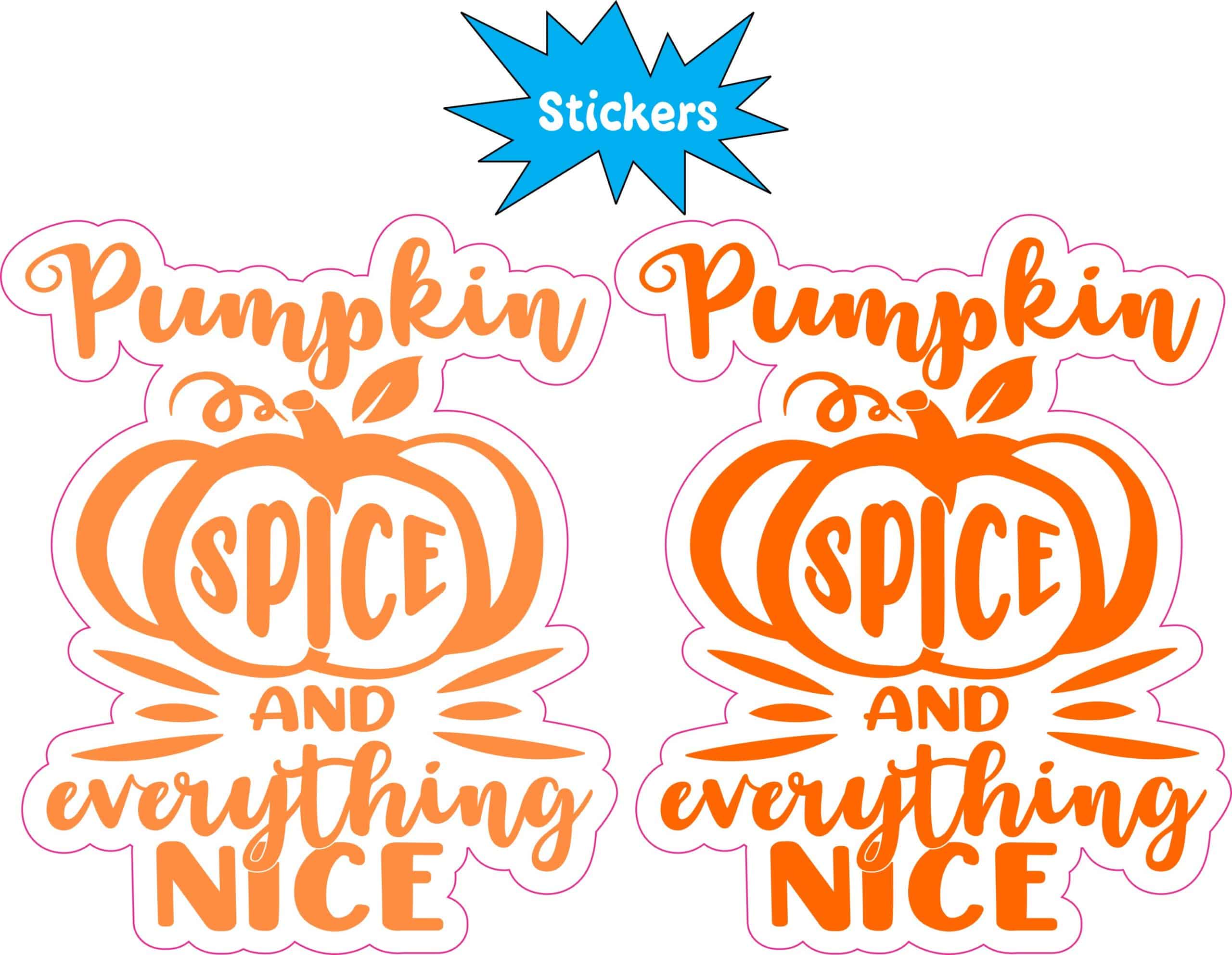 StickerTalk Pumpkin Spice Sticker, 2.5 inches by 3 inches