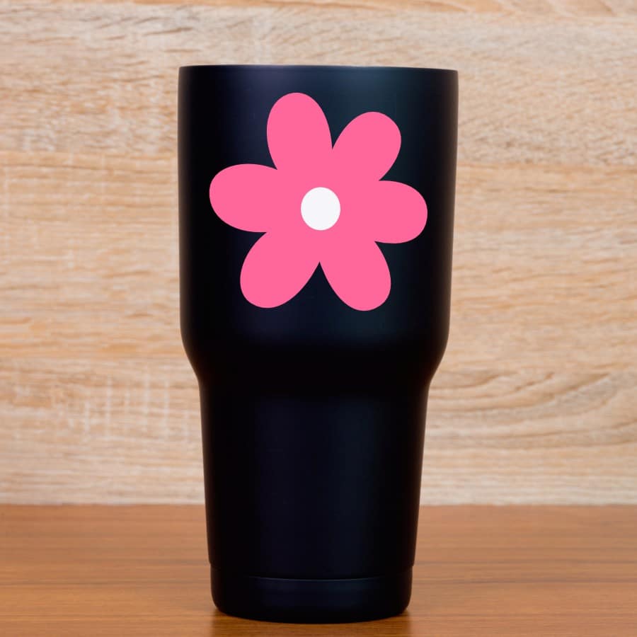 StickerTalk Retro Daisy Flowers Stickers, 3 inches by 3 inches