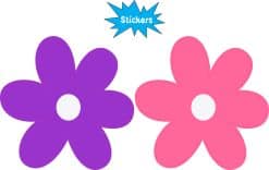 StickerTalk Retro Daisy Flowers Stickers, 3 inches by 3 inches