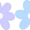 StickerTalk Pastel Flowers Stickers, 3 inches by 3 inches