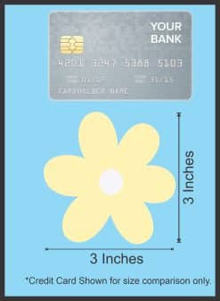 StickerTalk Daisy Flowers Stickers, 3 inches by 3 inches