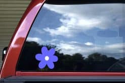 StickerTalk Blue Flower Sticker, 5 inches by 5 inches