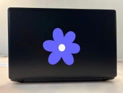 StickerTalk Blue Flower Sticker, 5 inches by 5 inches
