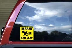 StickerTalk Infant in Car Seat Sticker, 5 inches by 5 inches