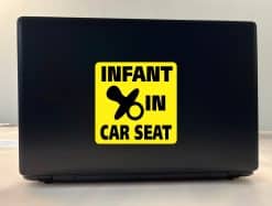 StickerTalk Infant in Car Seat Sticker, 5 inches by 5 inches