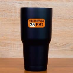 StickerTalk Tire Pressure 35 PSI Sticker, 2 inches by 1 inches