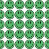 StickerTalk Green Smiling Face Stickers, 0.5 inches by 0.5 inches