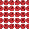StickerTalk Sad Face Stickers, 0.5 inches by 0.5 inches