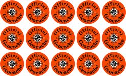 StickerTalk Official Geocache Sticker, 1 inches by 1 inches