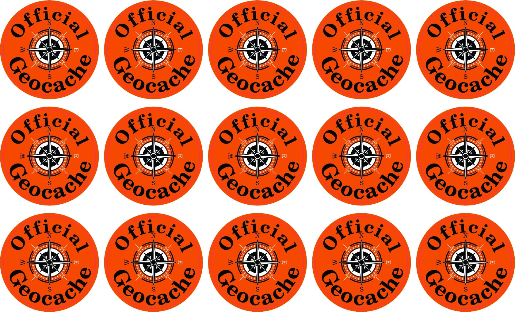 StickerTalk Official Geocache Sticker, 1 inches by 1 inches