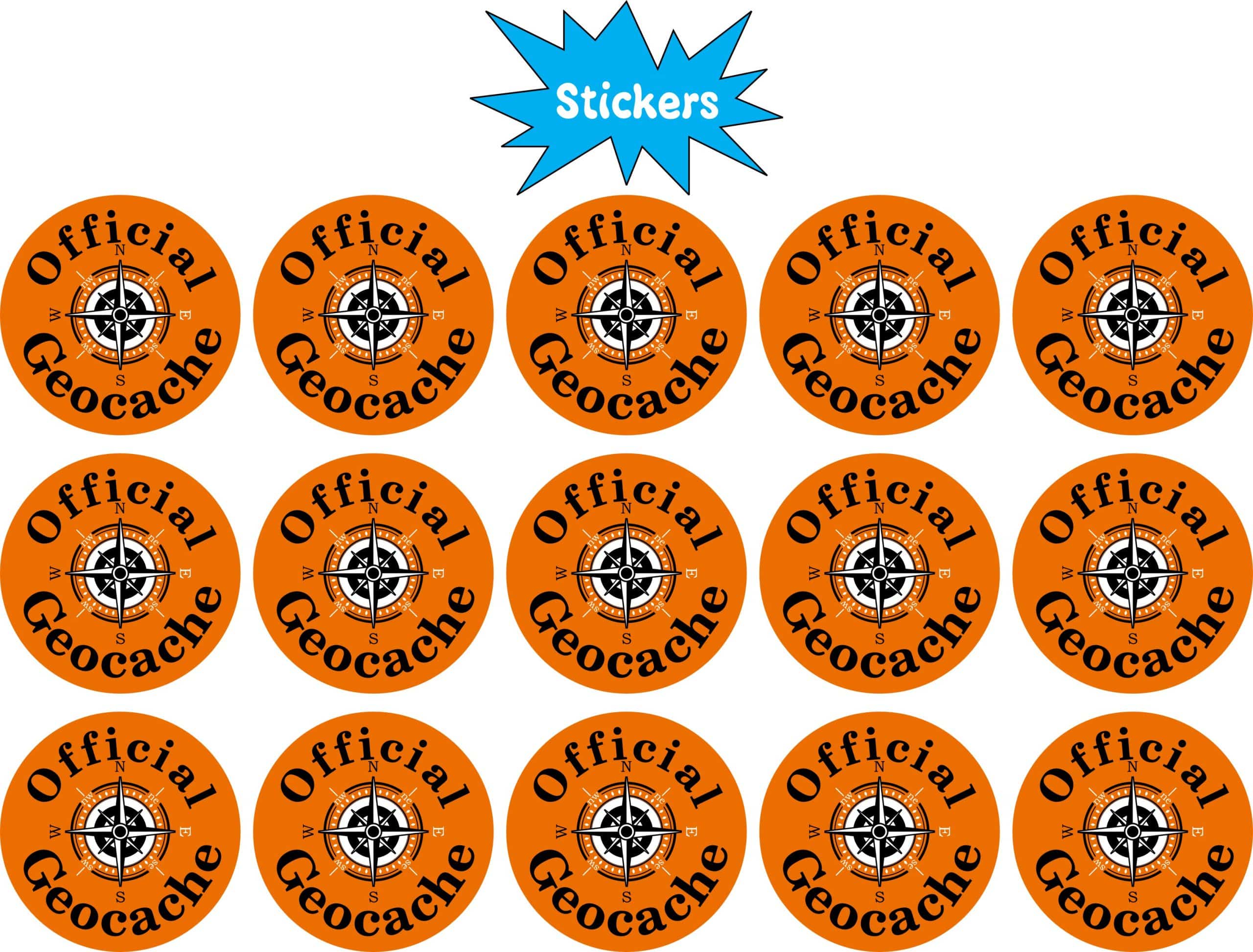 StickerTalk Official Geocache Sticker, 1 inches by 1 inches